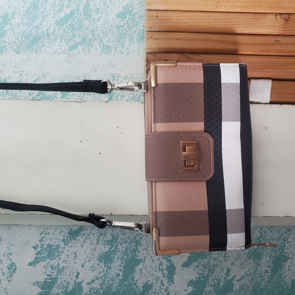 Stylish Tan and Black Women's Wallet